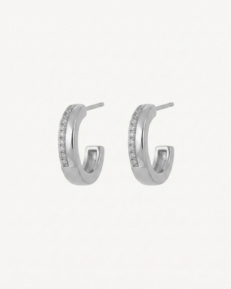 AROS AGATHA PLATEADO