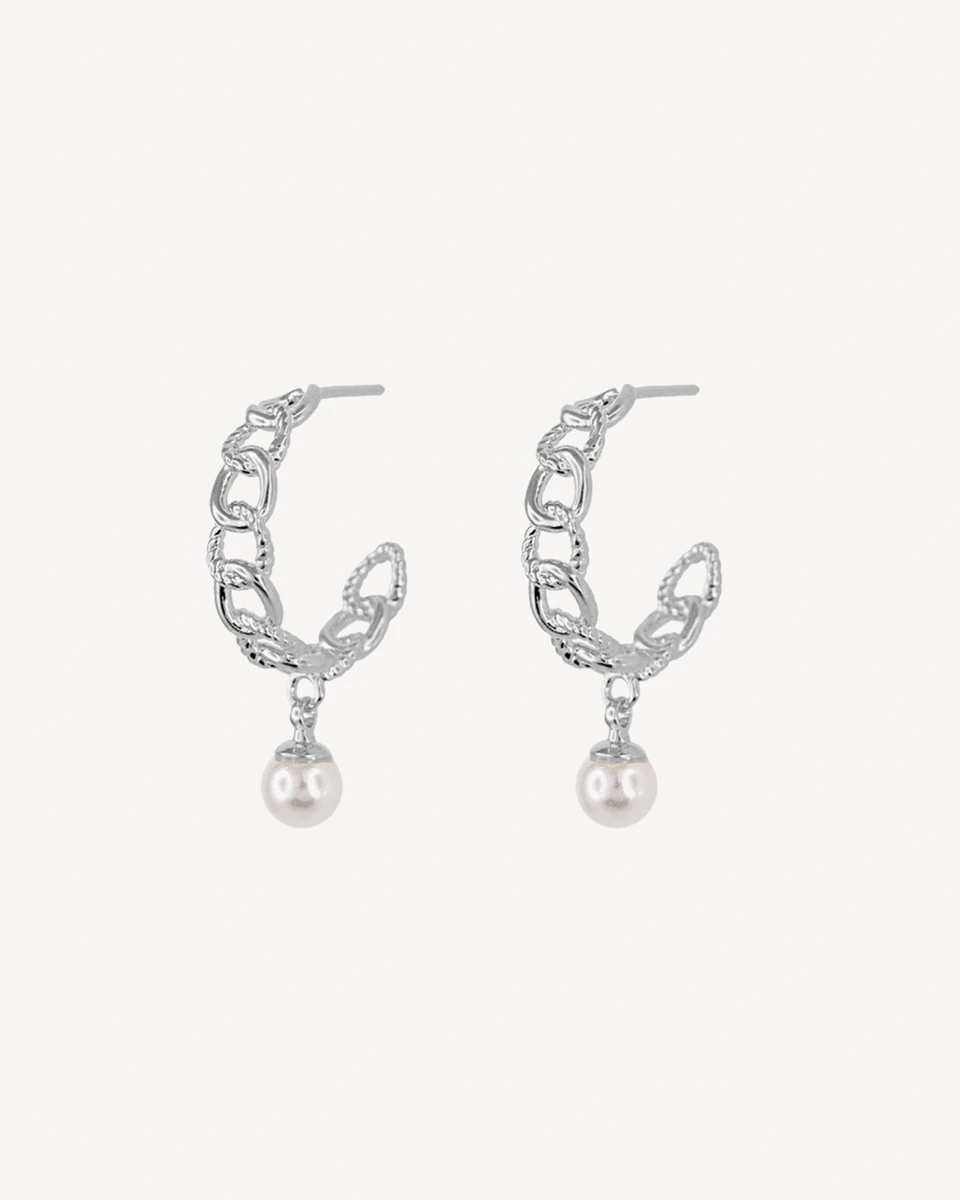AROS AIMEE - PLATEADO 