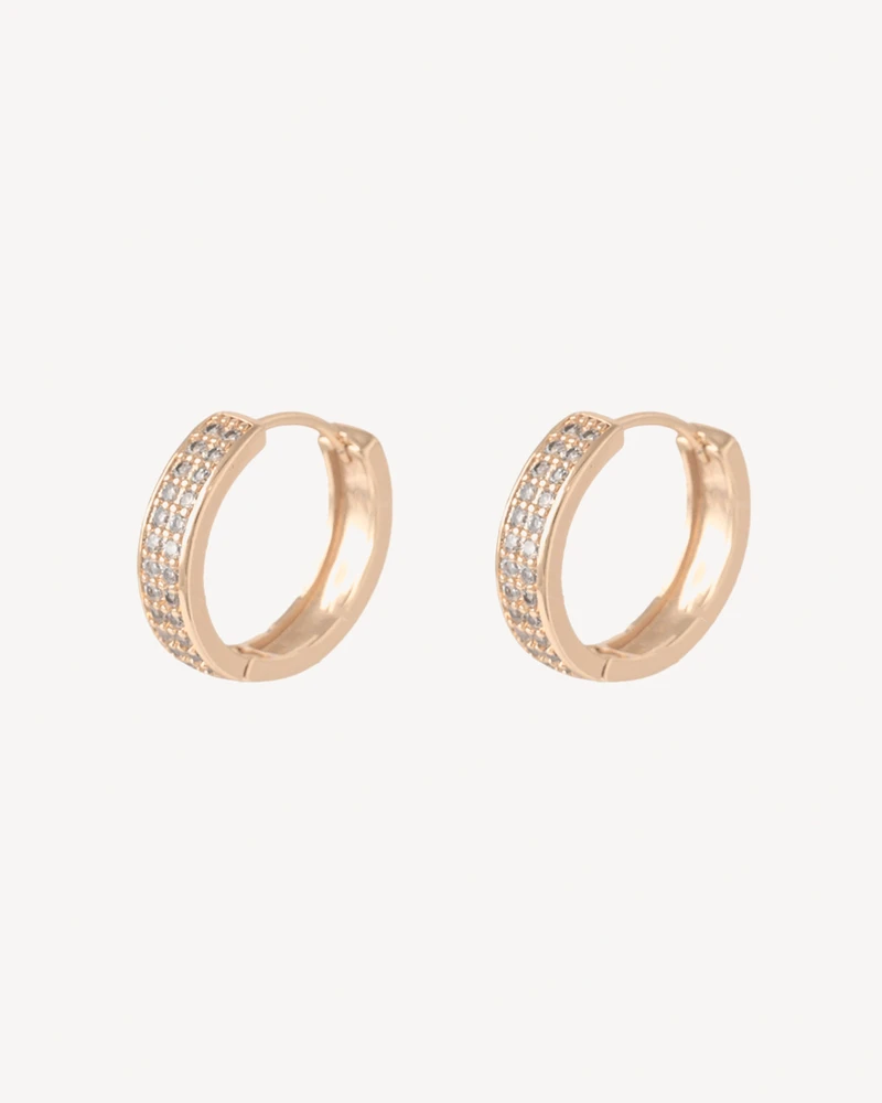 AROS ALMOND DORADO PIEDRA BLANCA