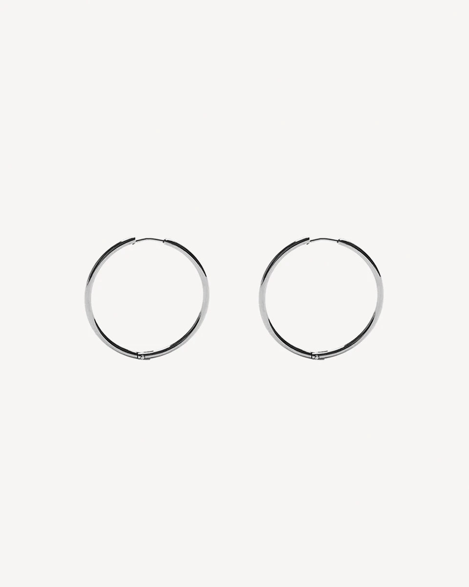 AROS AMBAR SLIM - PLATEADO 