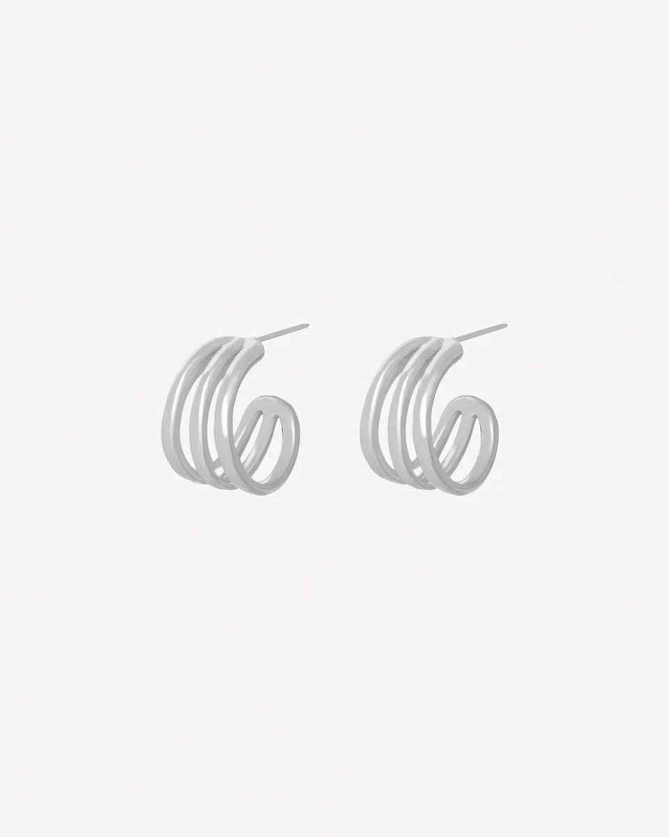 AROS BROCATO - PLATEADO 