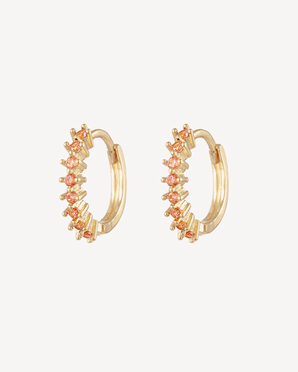 AROS CHUANG - DORADO PIEDRA NARANJA 