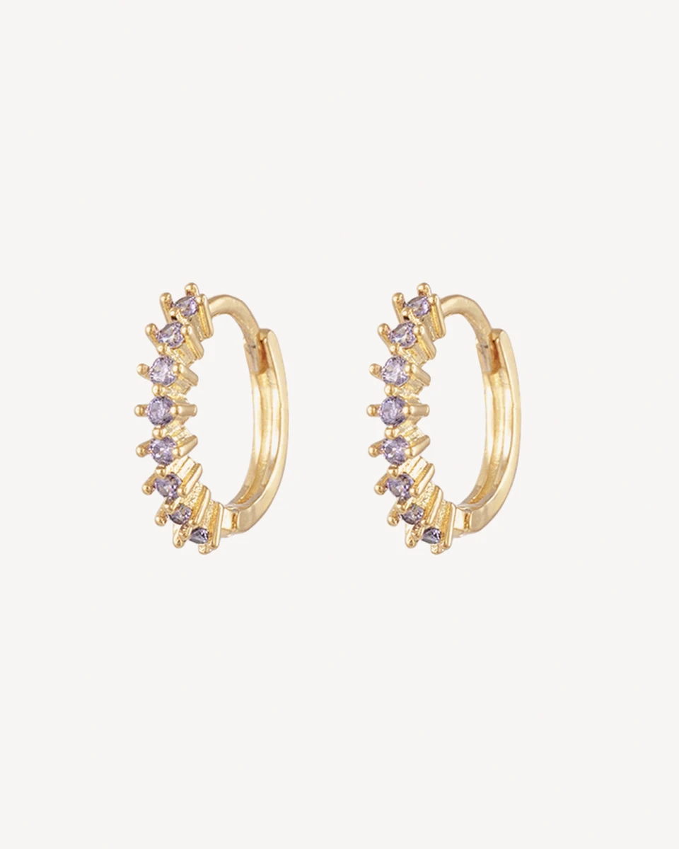 AROS CHUANG - DORADO PIEDRA VIOLETA 