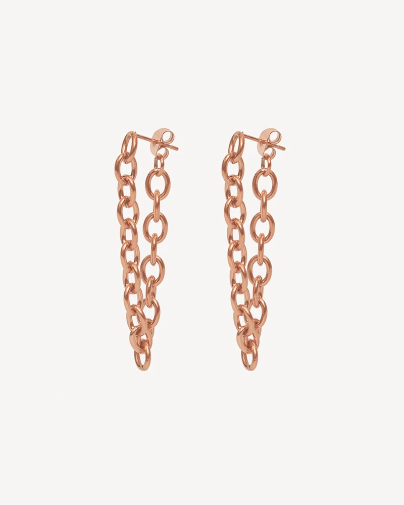 AROS CHUNKY DORADO ROSA