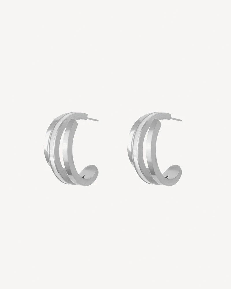 AROS COLIBRI PLATEADO