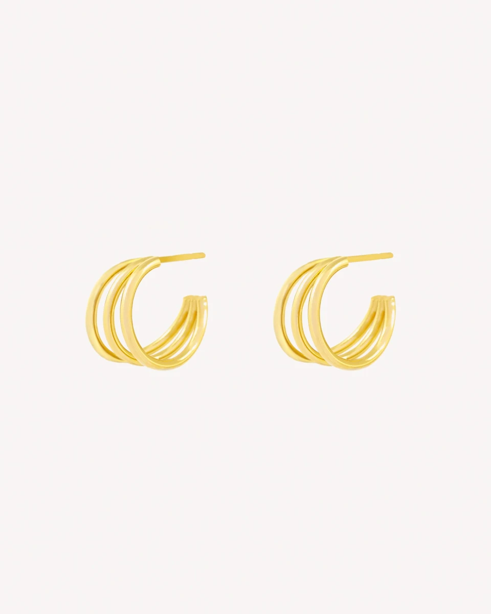 AROS EMILYTRIPLE - DORADO 