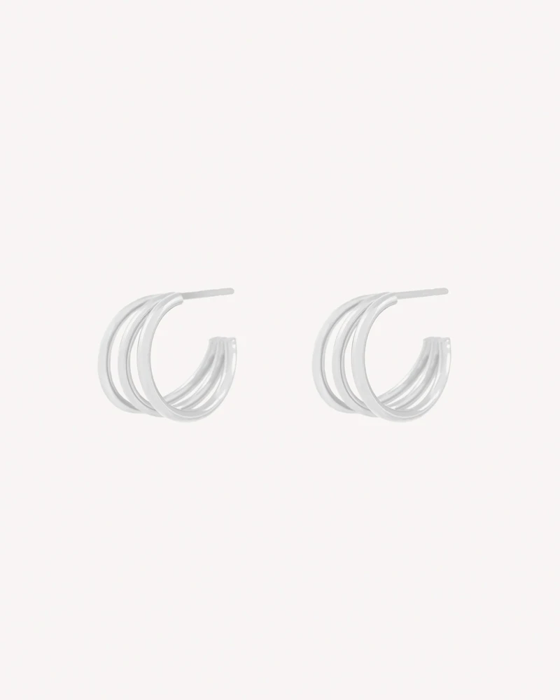 AROS EMILYTRIPLE PLATEADO