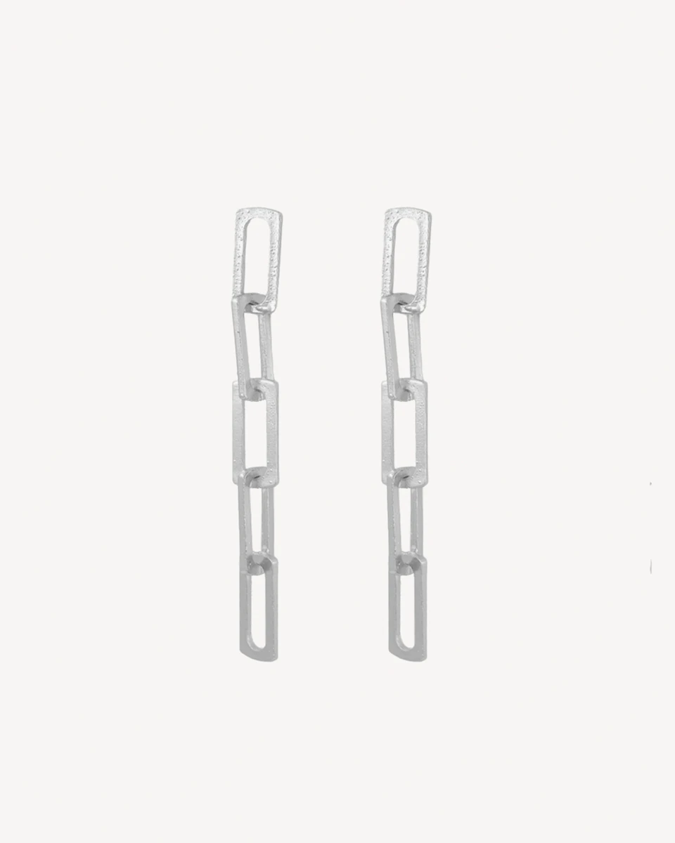 AROS ESLABON - PLATEADO 