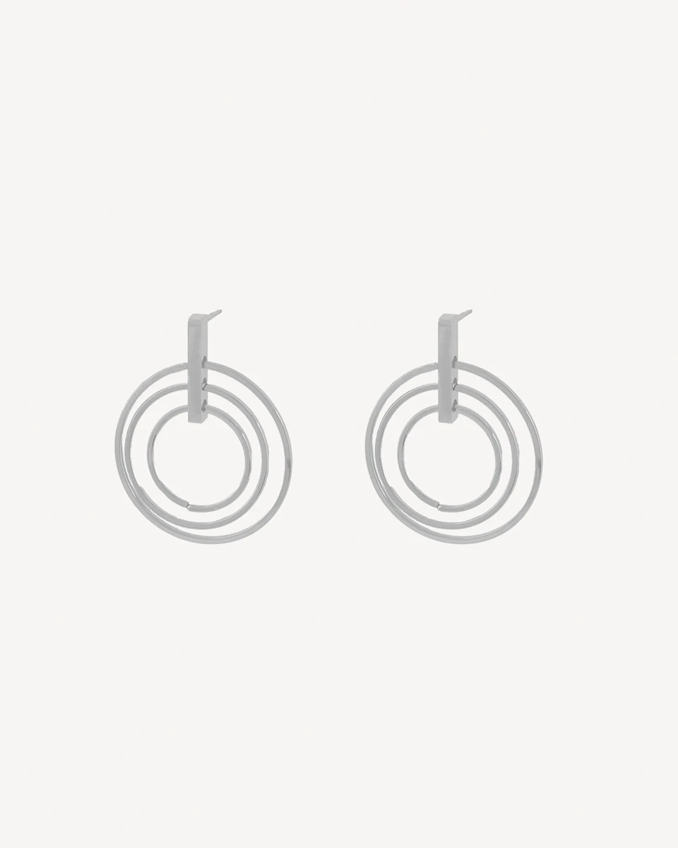 AROS MEGAN - PLATEADO 