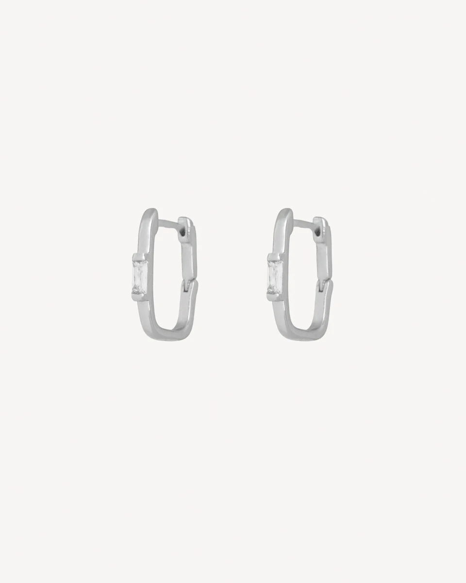 AROS ROMBA - PLATEADO 