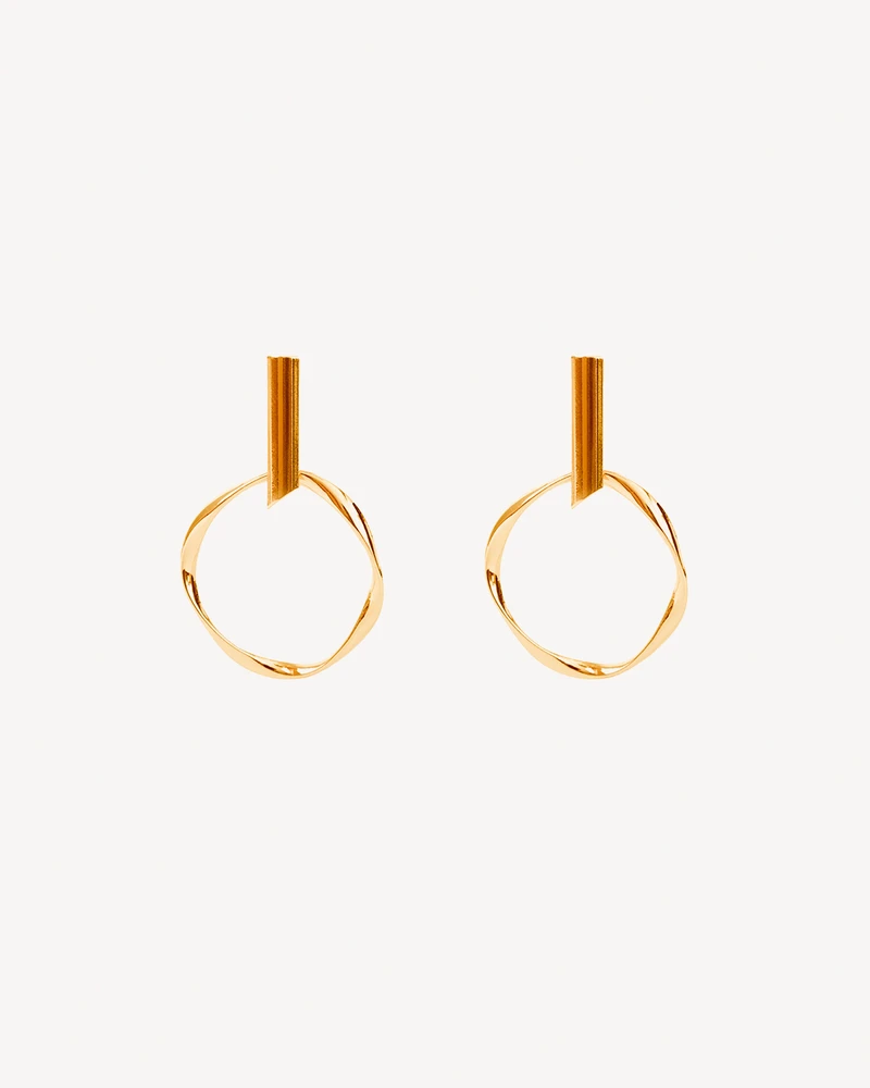 AROS TURQUESA DORADO