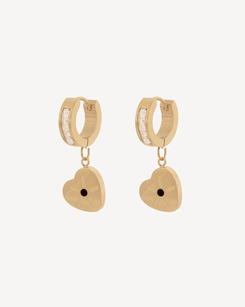 AROS VALIZAS DORADO PIEDRA BLANCA