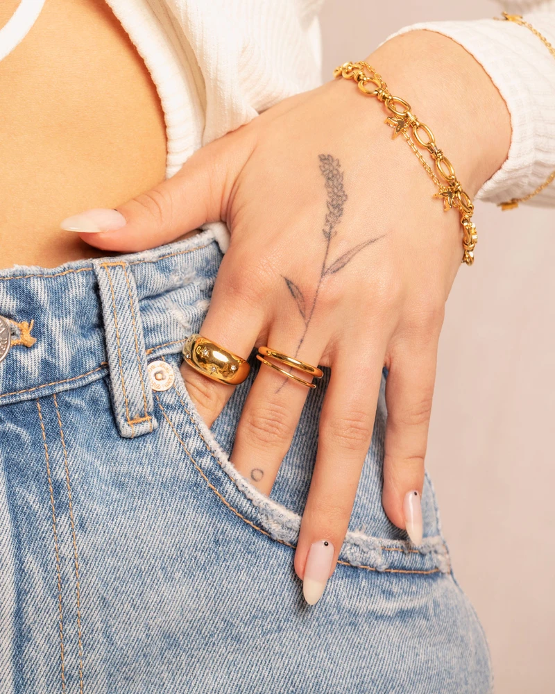 ANILLO ARABIA DORADO