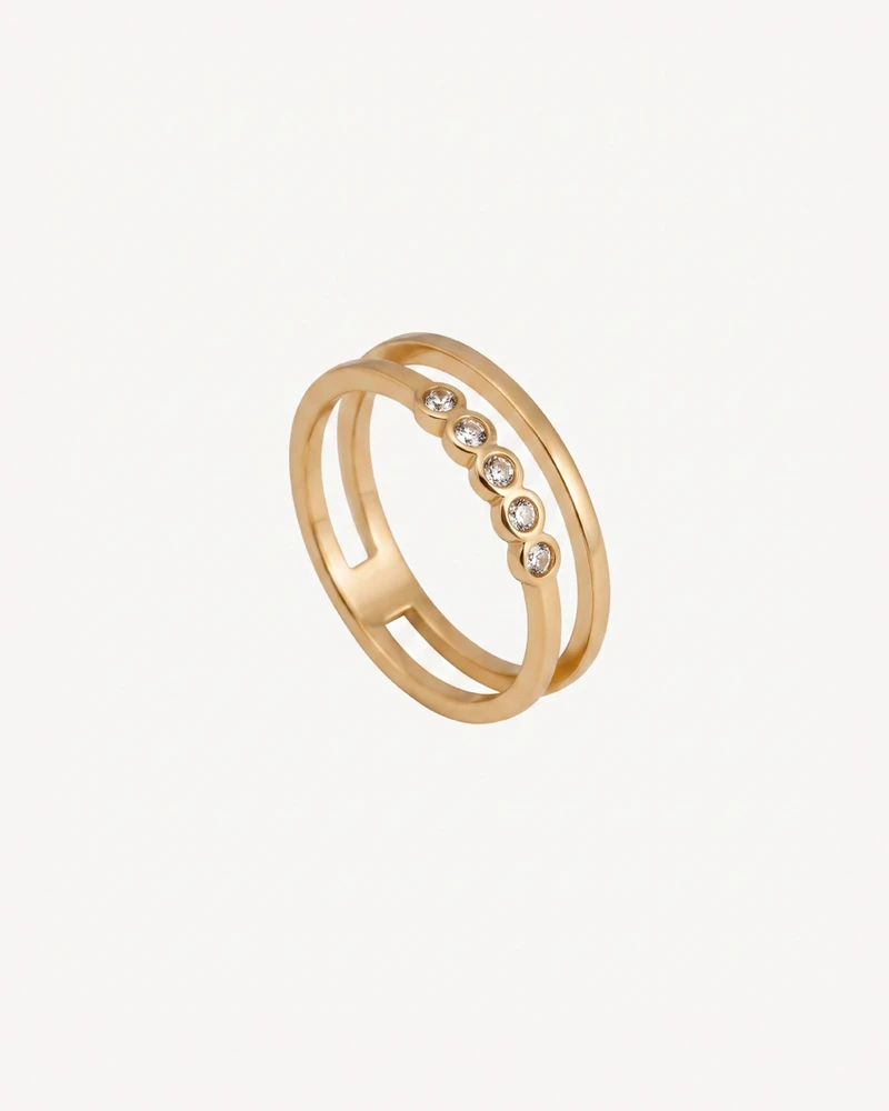 ANILLO ASTER DORADO