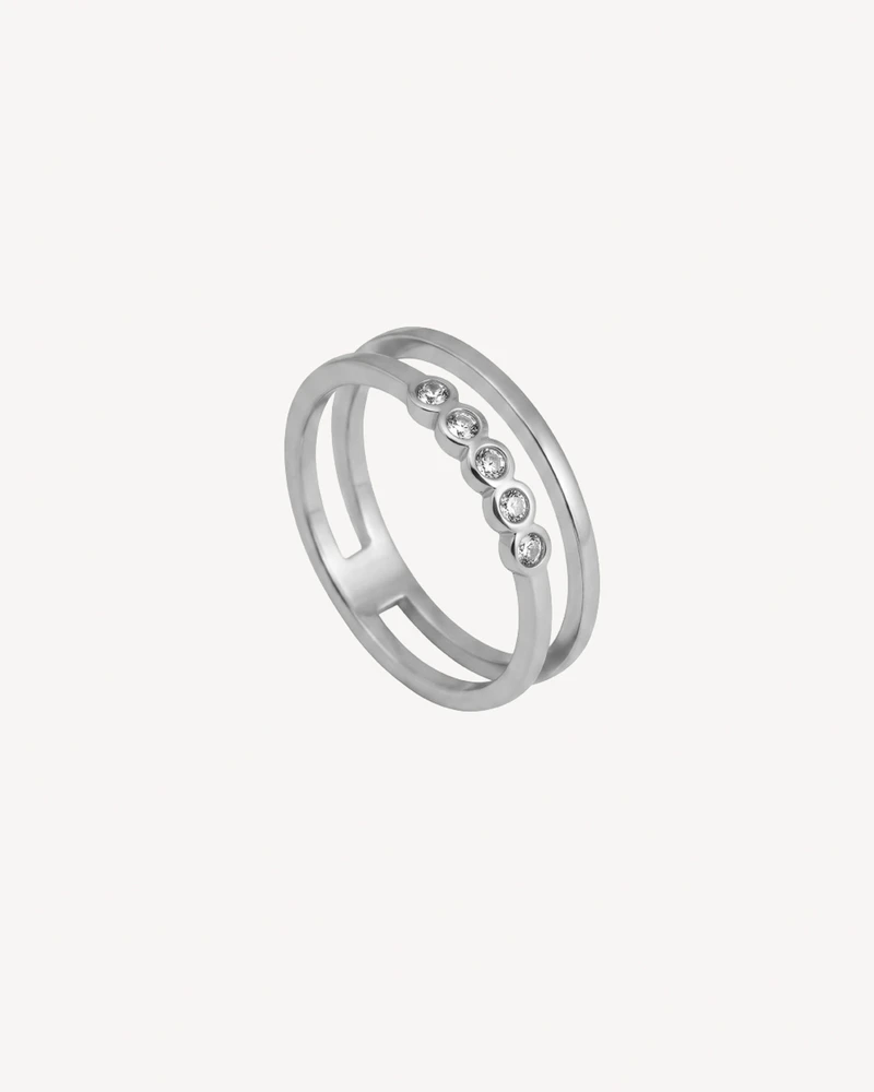ANILLO ASTER PLATEADO