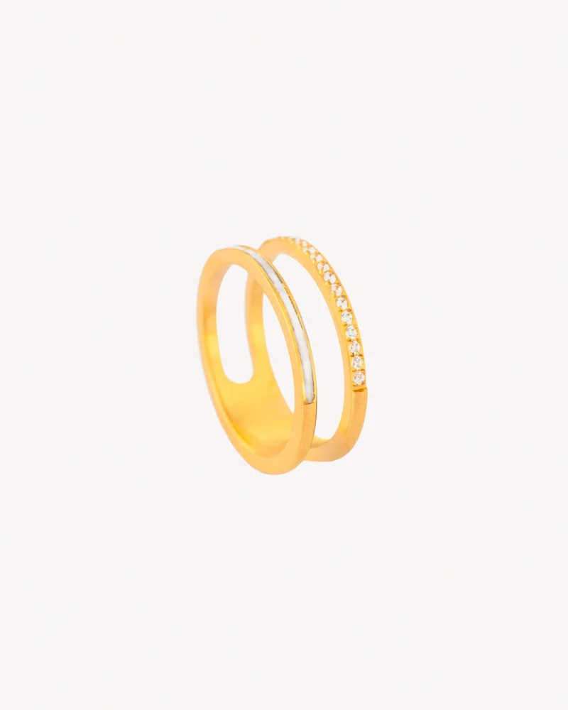 ANILLO BIGUA DORADO