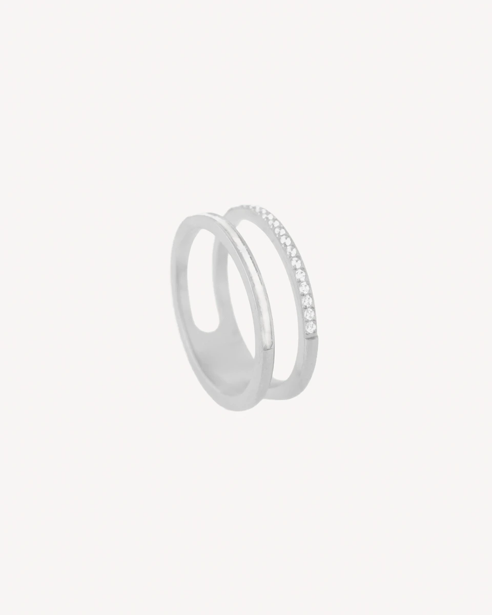 ANILLO BIGUA - PLATEADO 