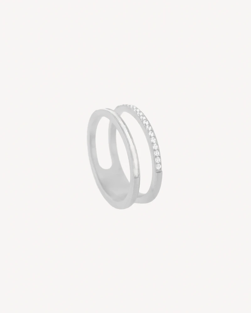 ANILLO BIGUA PLATEADO