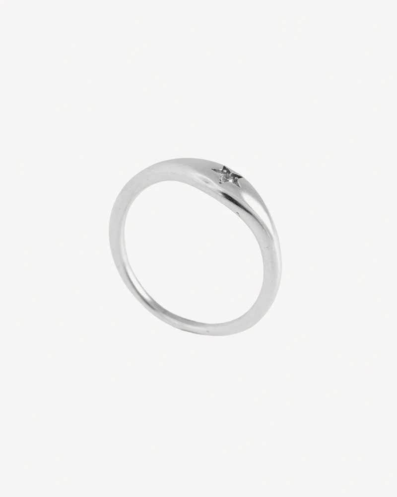 ANILLO BOMBAY PLATEADO