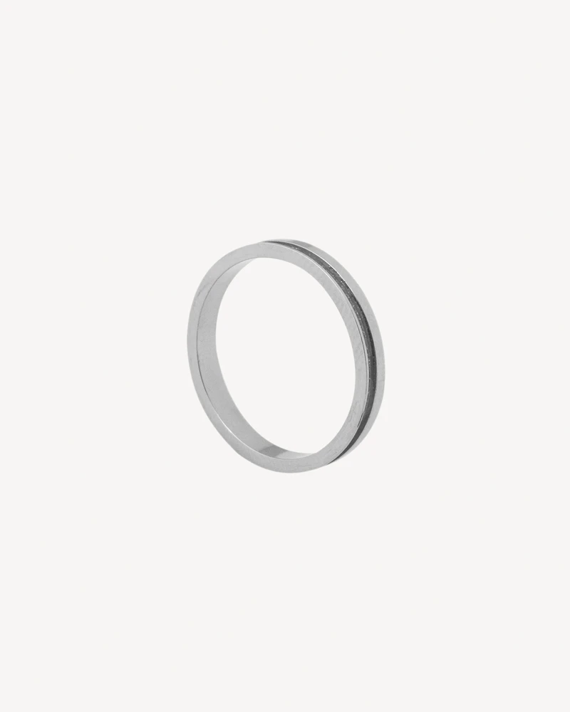 ANILLO BRUNO PLATEADO