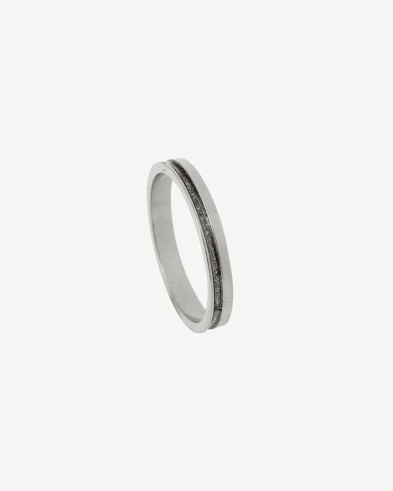 ANILLO BRUNO PLATEADO