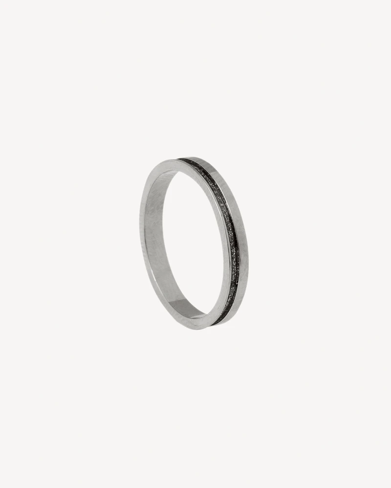 ANILLO BRUNO PLATEADO