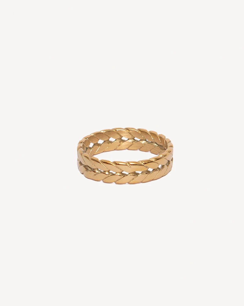 ANILLO CAMELIA DORADO