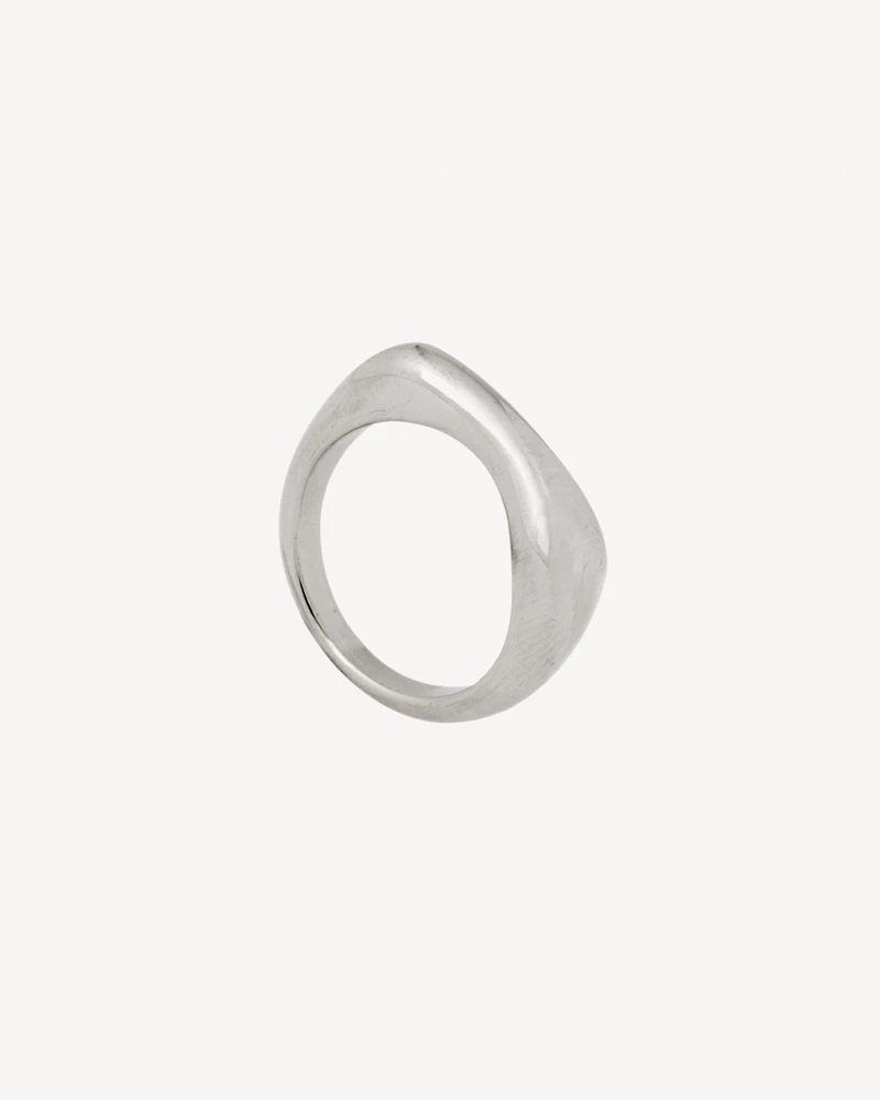 ANILLO CARBON PLATEADO