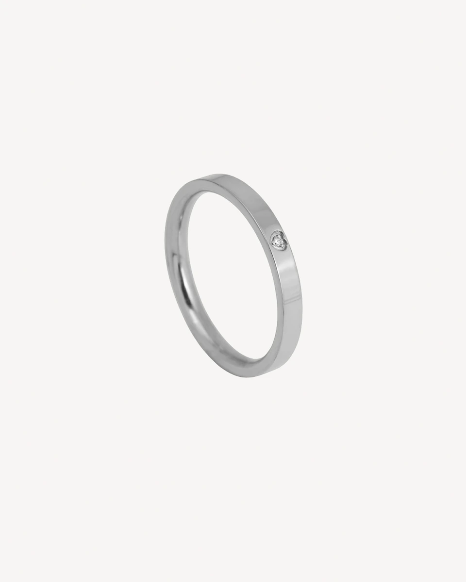 ANILLO CORTO - PLATEADO 