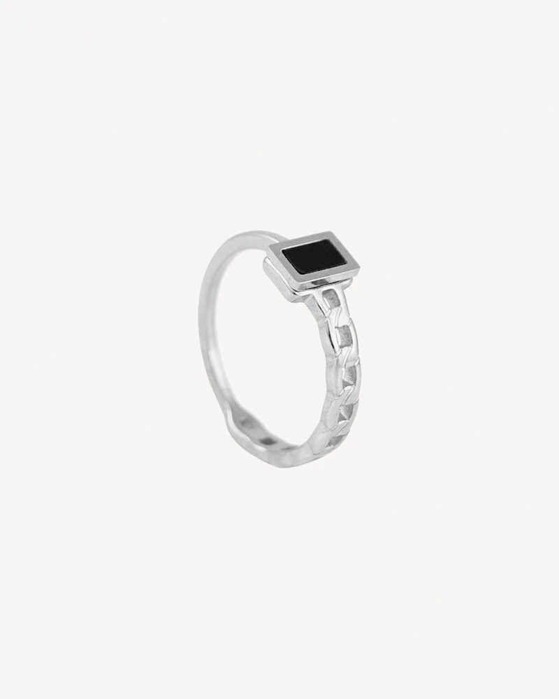 ANILLO DARK PLATEADO