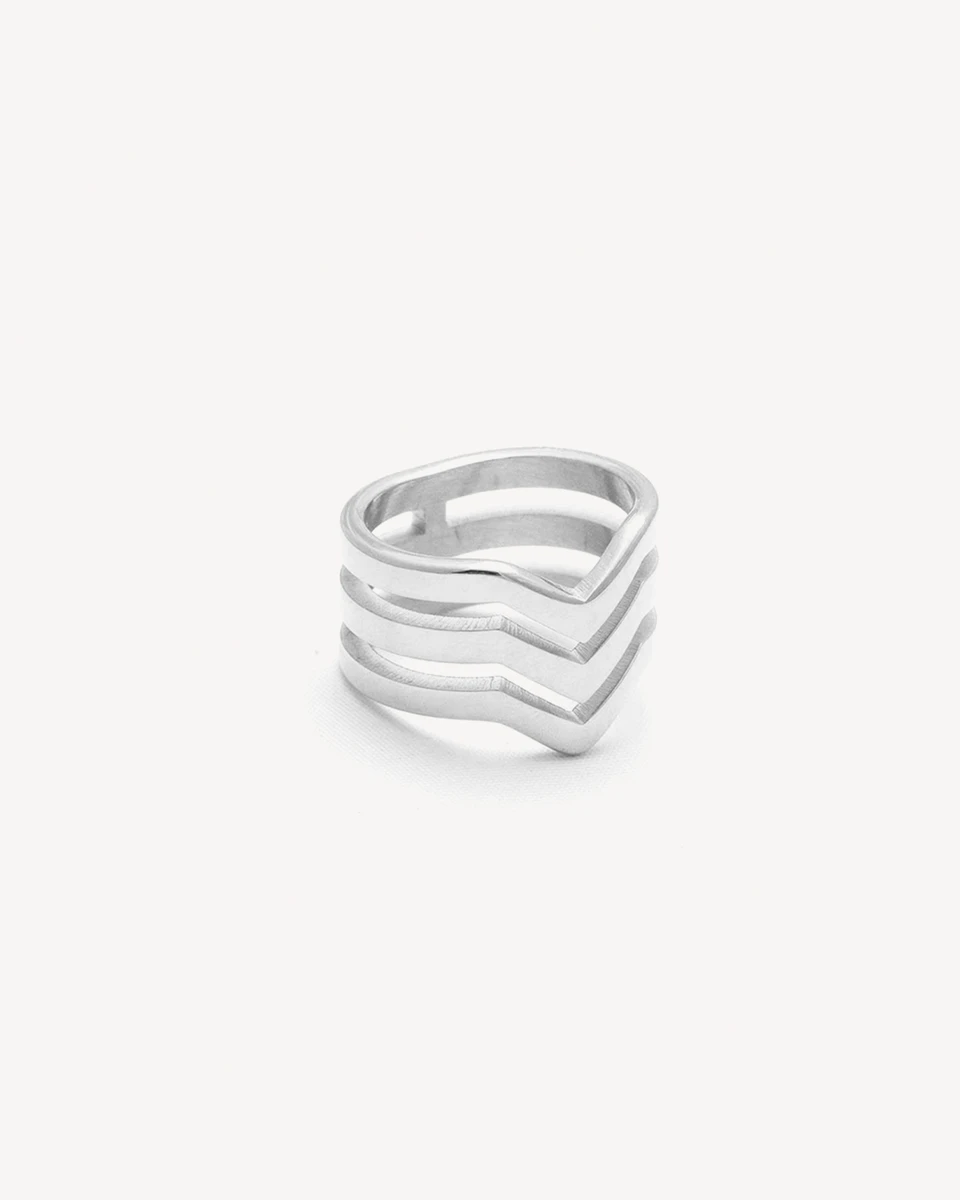 ANILLO DELTA - PLATEADO 