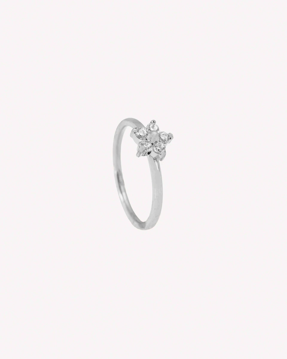 ANILLO DICENTRA - PLATEADO 