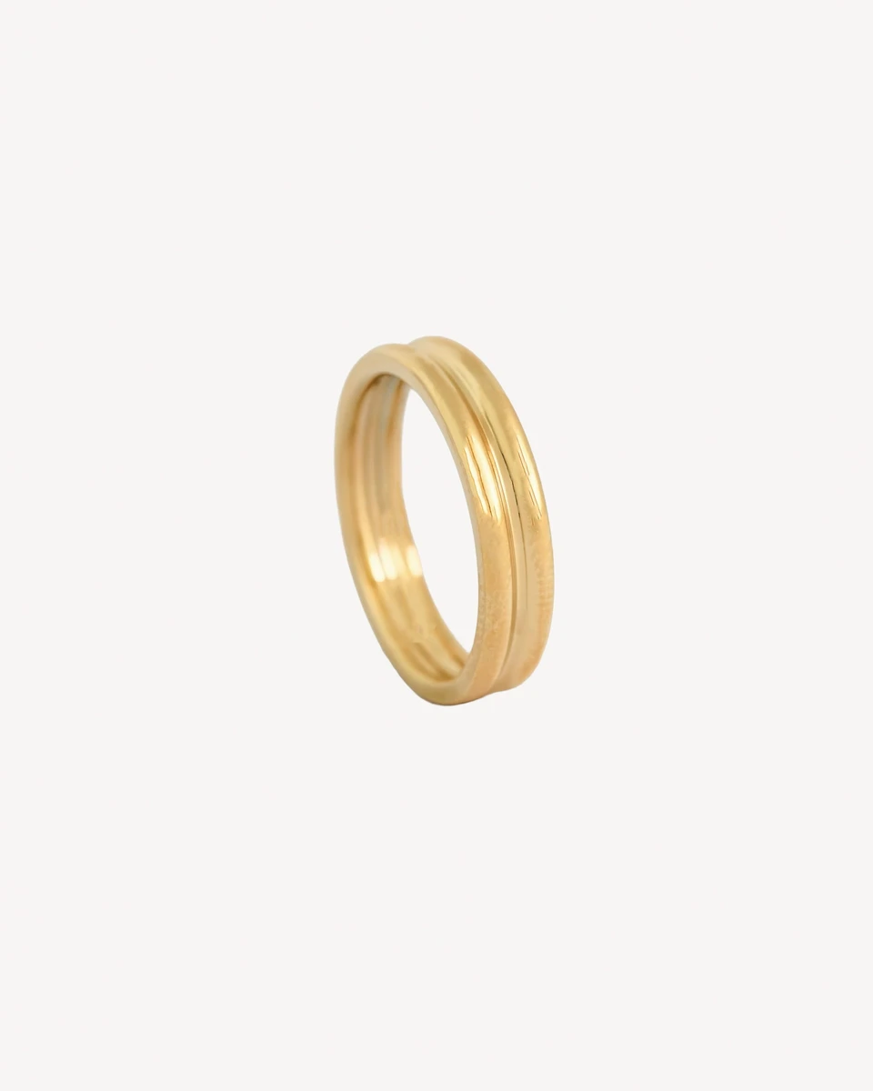 ANILLO DUO - DORADO 