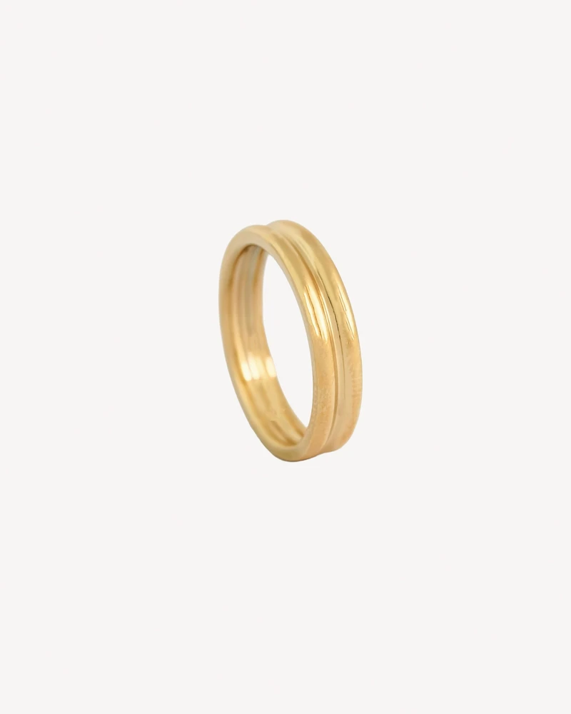 ANILLO DUO DORADO