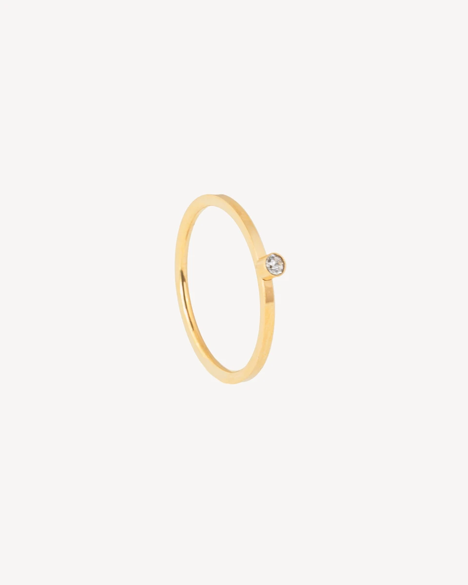 ANILLO EBANO - DORADO 