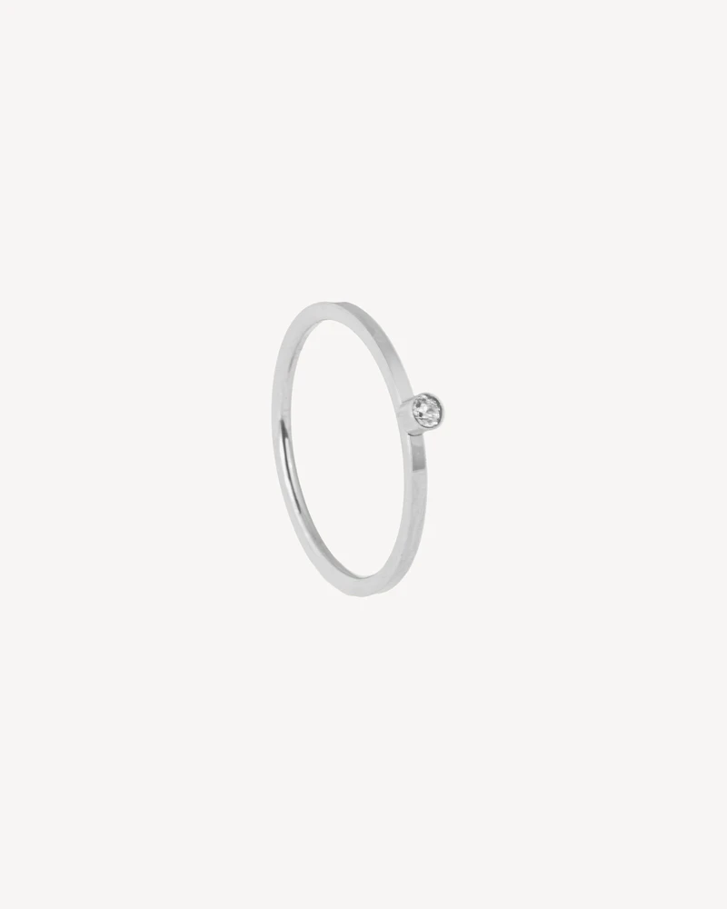 ANILLO EBANO PLATEADO