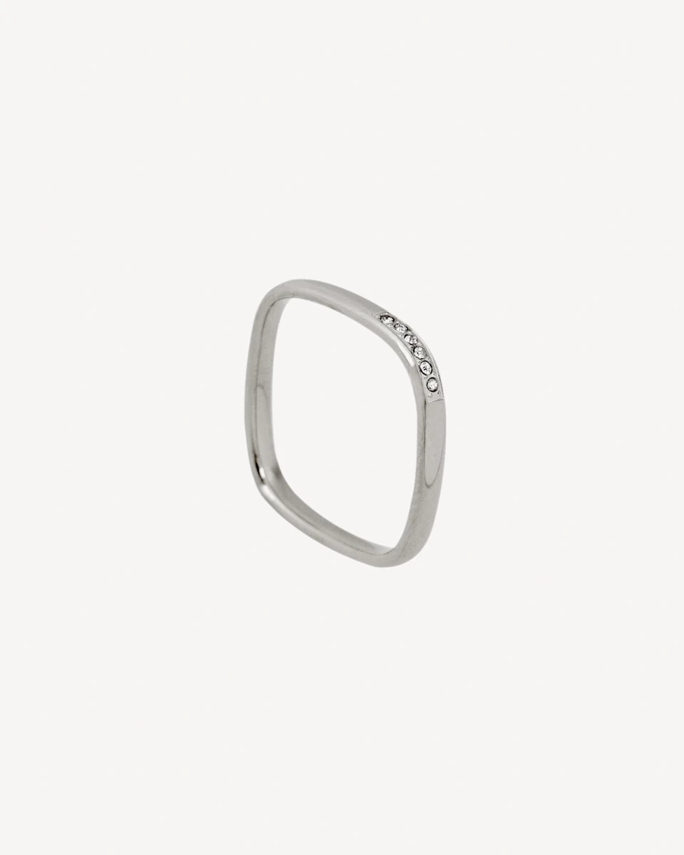 ANILLO FIORE - PLATEADO 