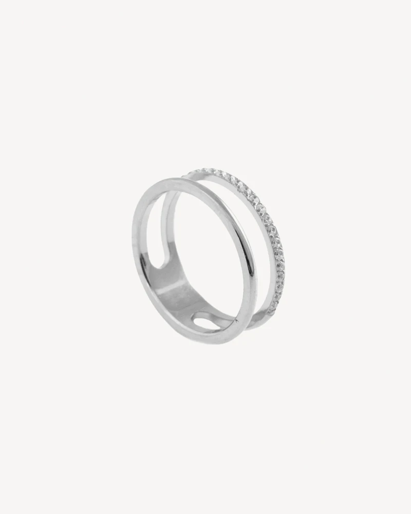ANILLO HYDRA PLATEADO