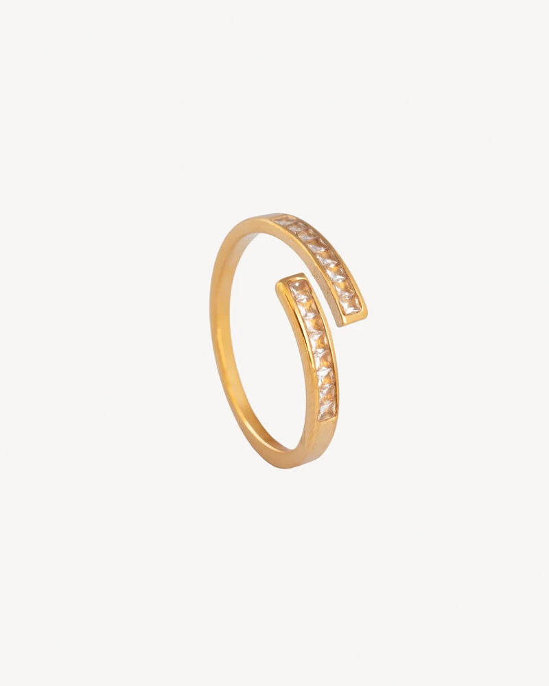 ANILLO ICE DORADO