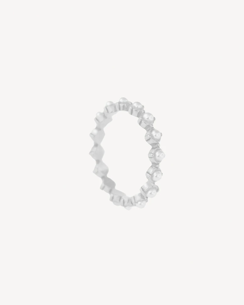 ANILLO LEON PLATEADO