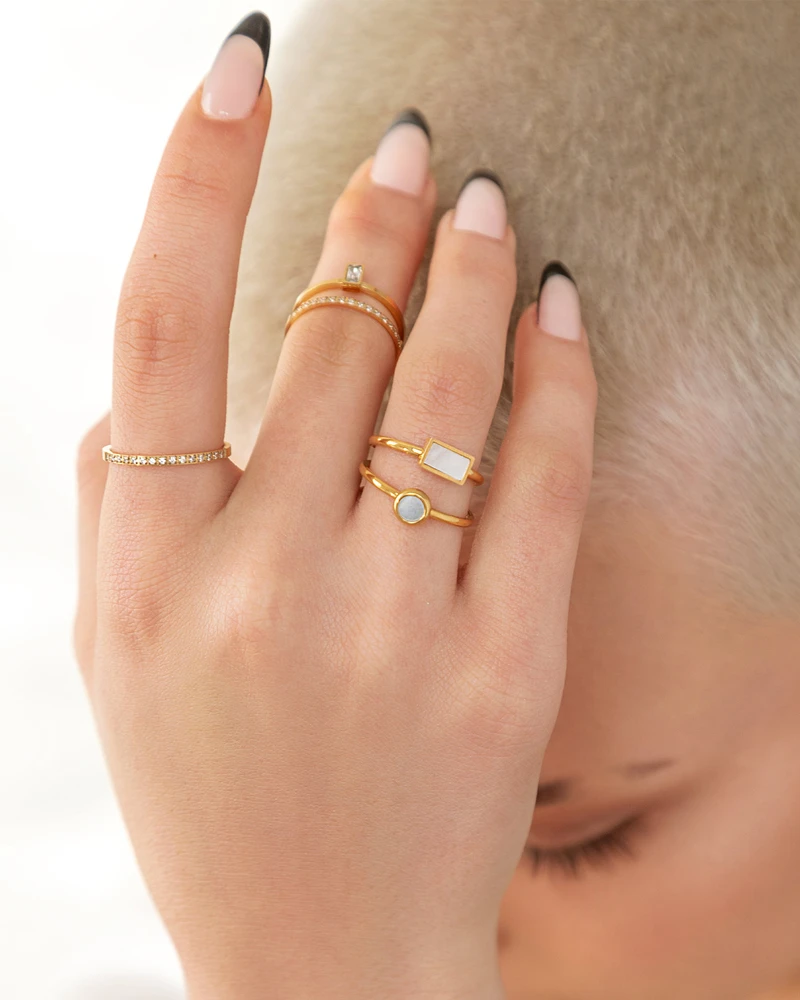 ANILLO MAGA DORADO