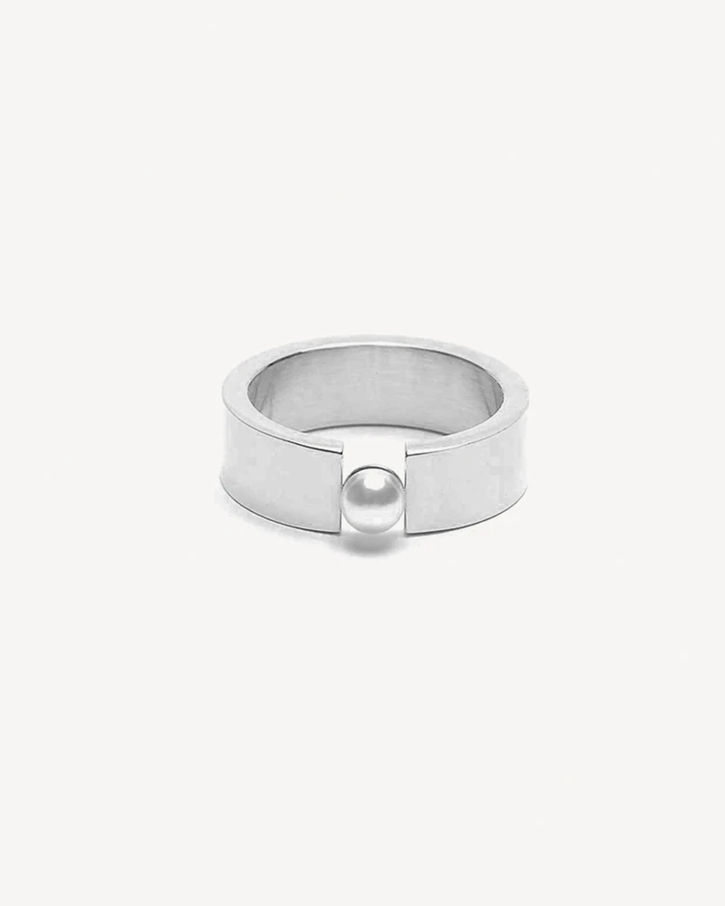ANILLO MEDITERRANEO PLATEADO