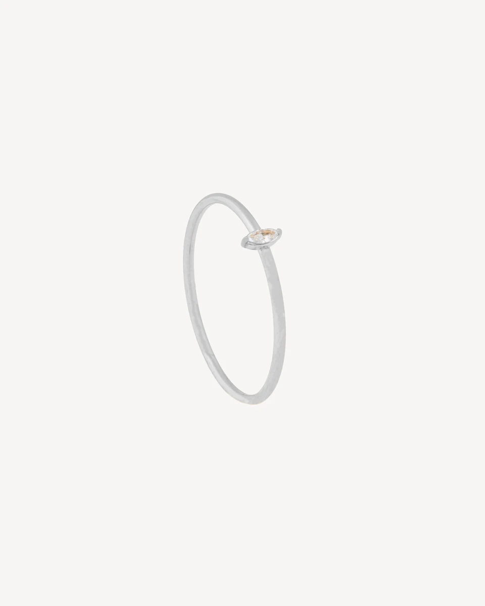 ANILLO MONSARAZ - PLATEADO 