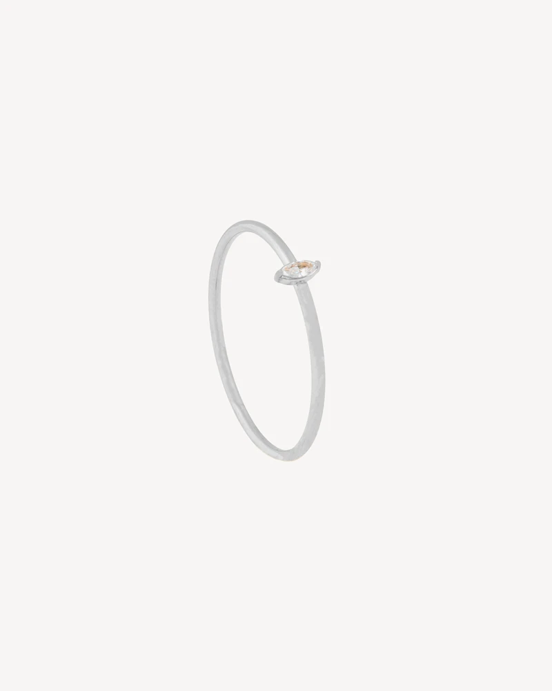 ANILLO MONSARAZ PLATEADO
