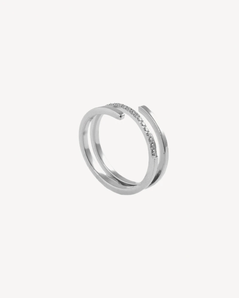 ANILLO NORTH PLATEADO