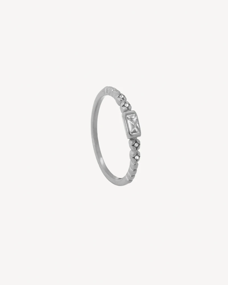 ANILLO ONYX PLATEADO
