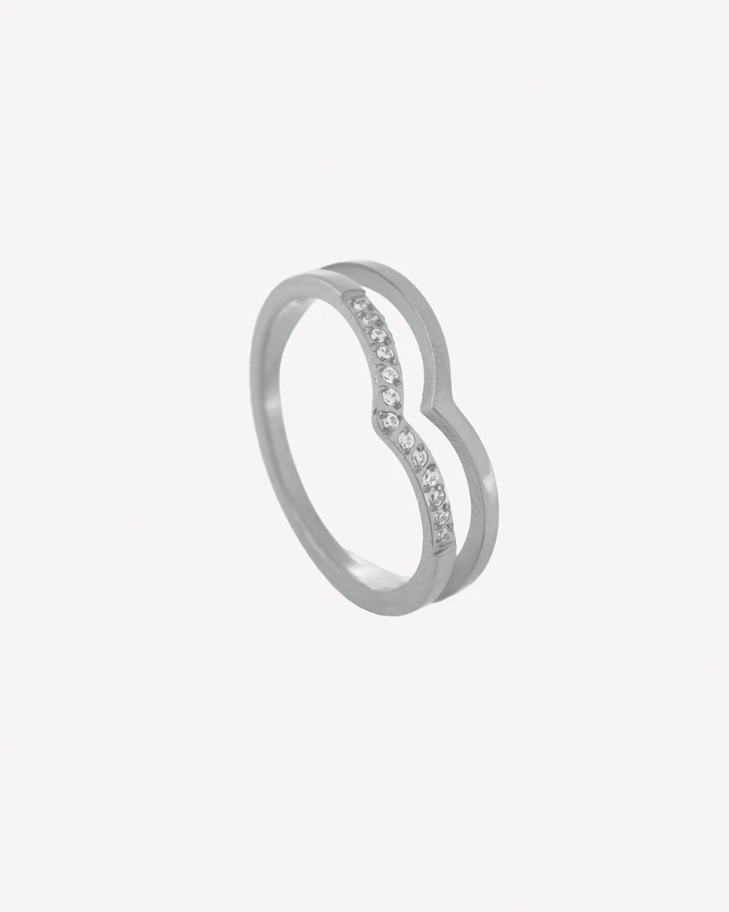 ANILLO PETUNIA PLATEADO