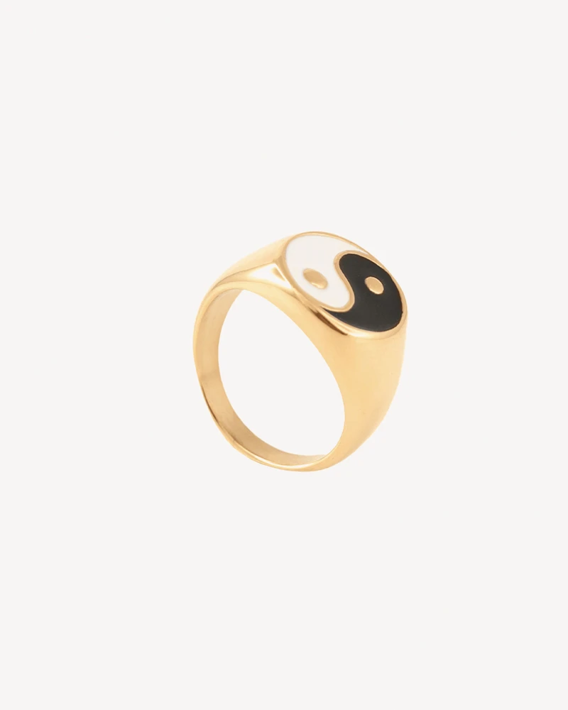 ANILLO RETRO DORADO