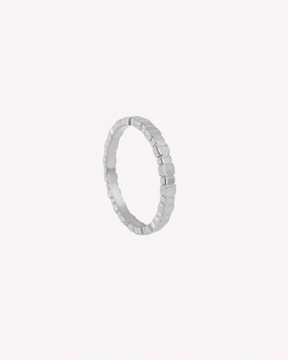 ANILLO RUINAS - PLATEADO 