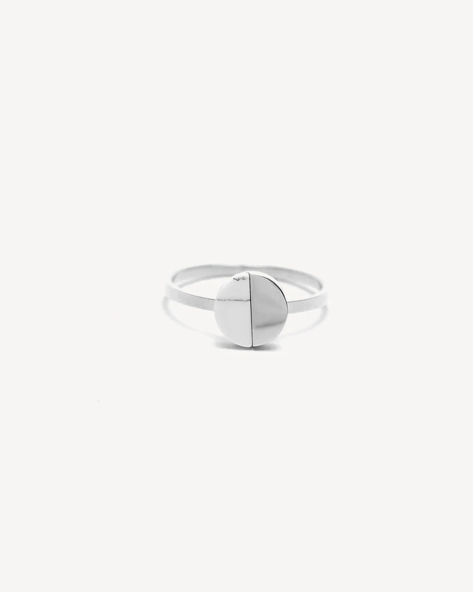 ANILLO SATURNO - PLATEADO 